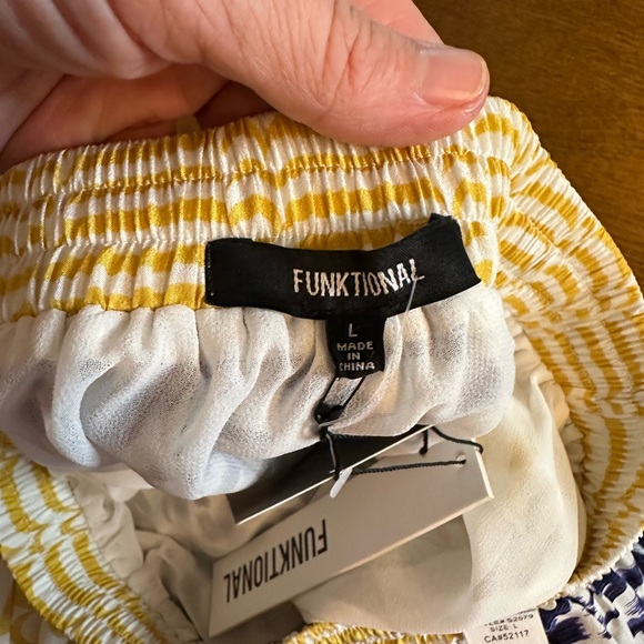 Anthropologie Bent Stripes Asymmetric Skirt by Funktional LARGE - Picture 9 of 12